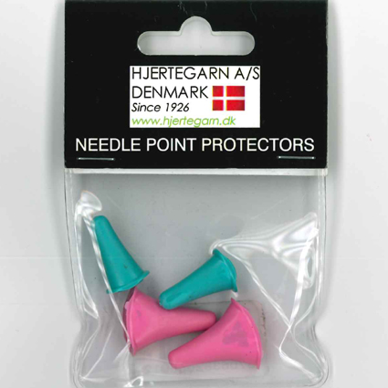 Needle Point Protector (pinde beskytter) 2 sm� + 2 store