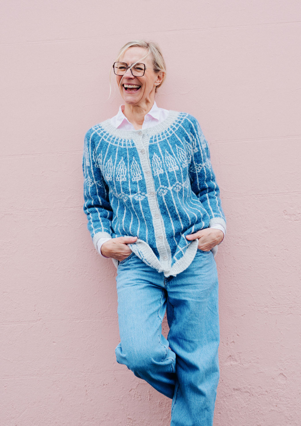 Model 2717 Mosaik Cardigan Str.(xs-xl)