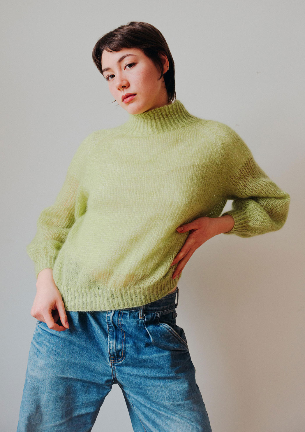 Model 2734 Urd Bluse Str. (s-xl)