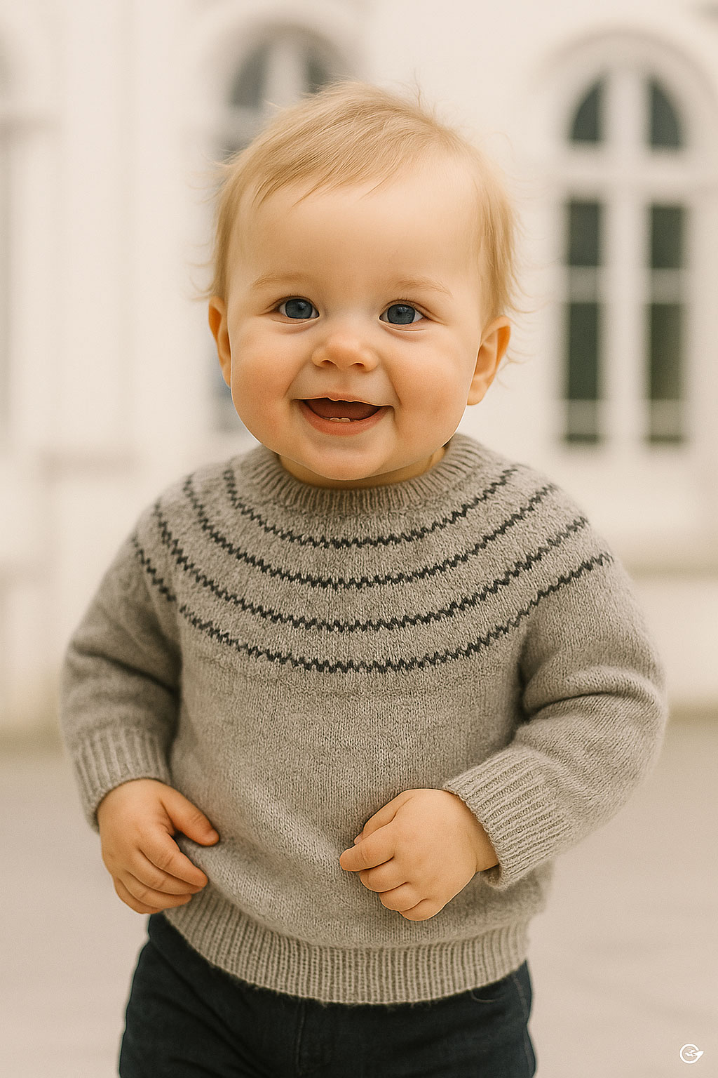 Model 2775 Tvis Baby Sweater Str. (0-24mdr.)