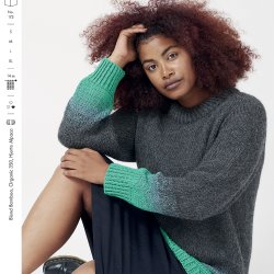 H�fte 173 Damer Dip dye 