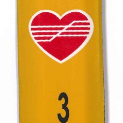 Hjerte Str�mpepinde 15cm  2,0mm