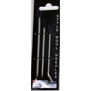 Style wool needle alu 3 stk    