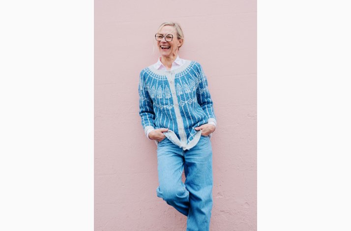 Model 2717 Mosaik Cardigan Str.(xs-xl)