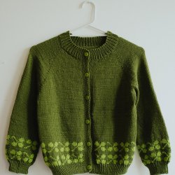 Model 2725 Clover Cardigan B�rn Str. (2-12�r)