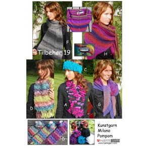 Tilbehr kunst/pompom nr 19